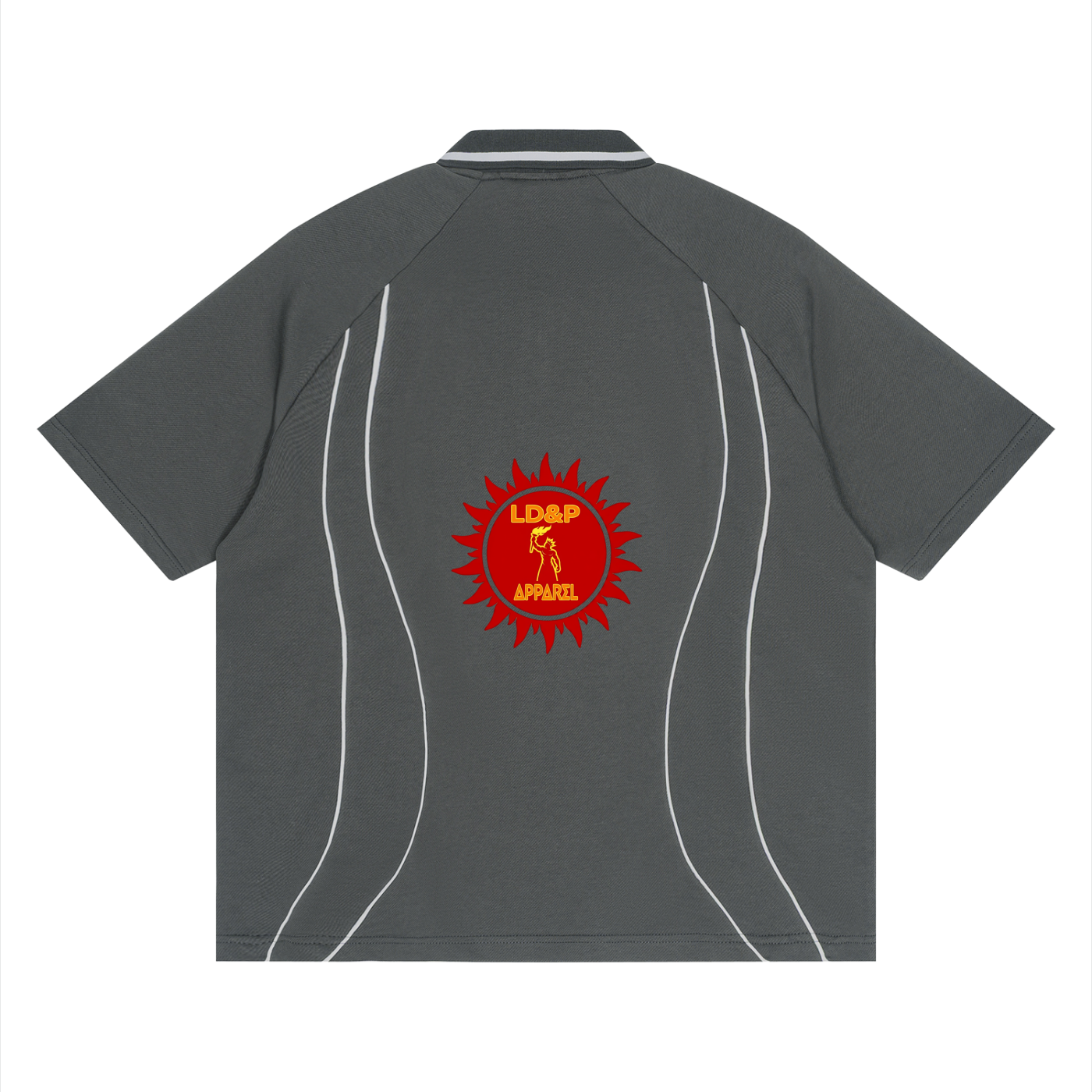 LD&P APPAREL Raglan Piping Polo Shirt