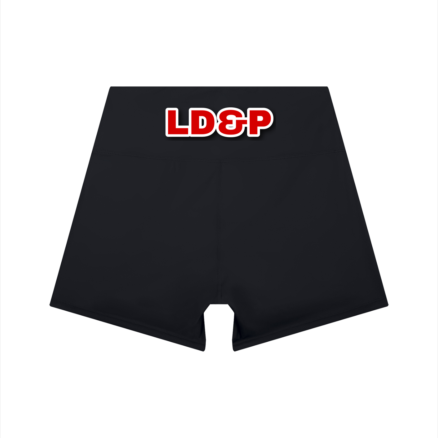 Women’s High-Waist Color Block LD&P APPAREL Yoga Shorts