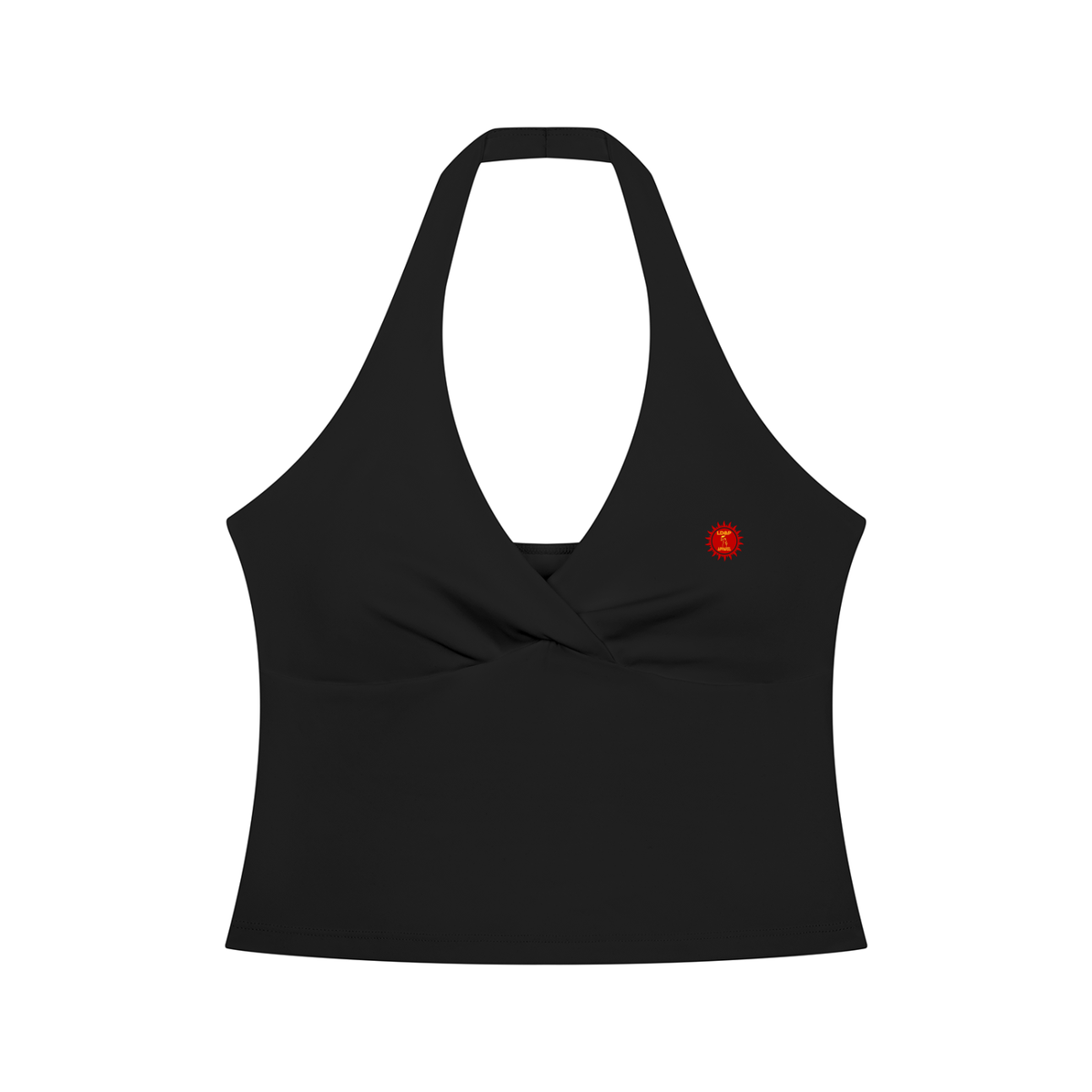 Women’s Ruched Halter Yoga Tank Top
