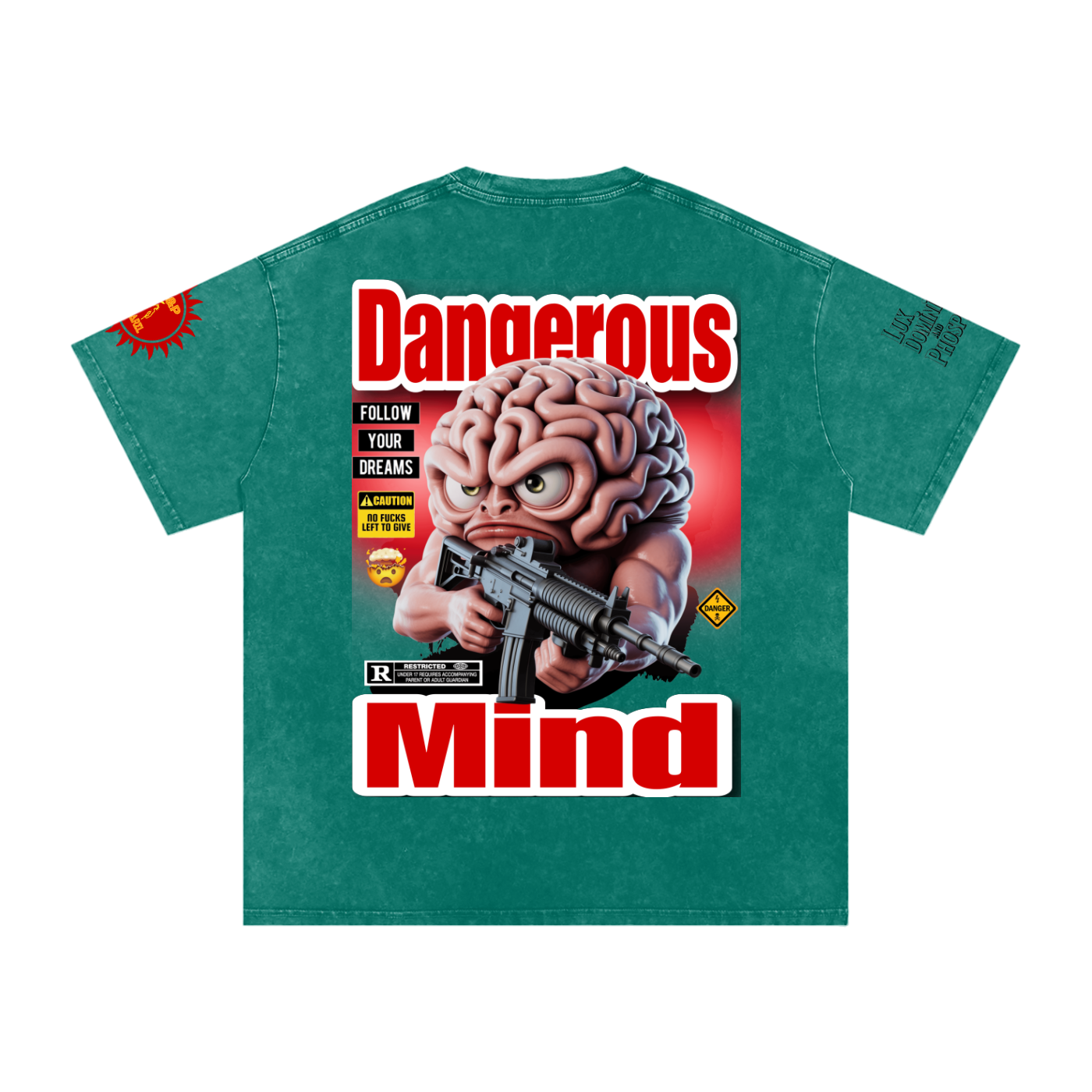 Dangerous Mind Washed Oversized Cotton T-Shirt