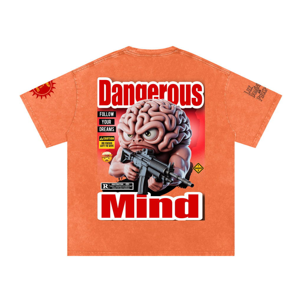 Dangerous Mind Washed Oversized Cotton T-Shirt
