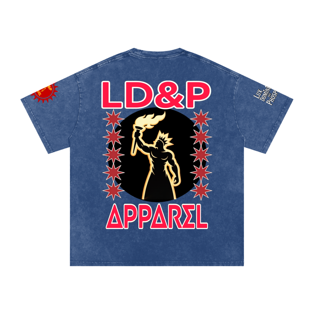 Snow Washed Oversized  LD&P Apparel Cotton T-Shirt