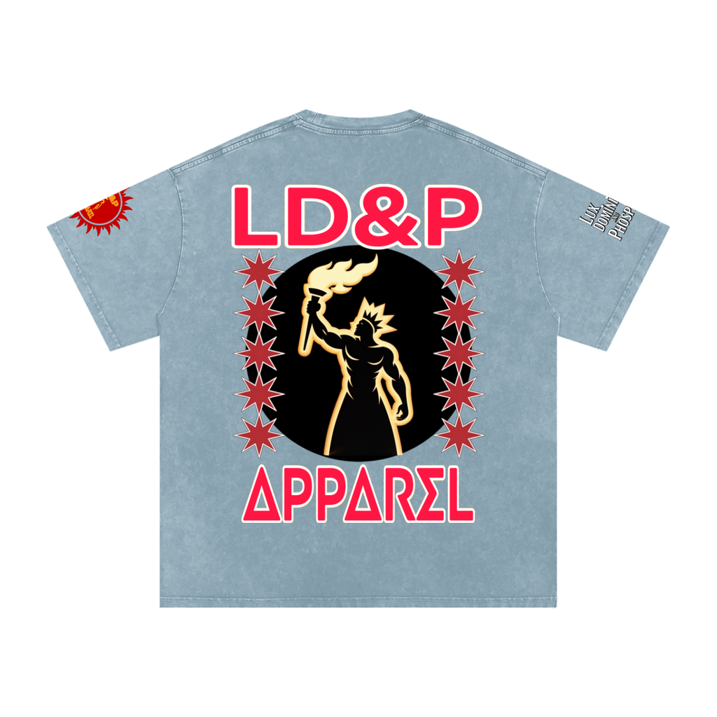 Snow Washed Oversized  LD&P Apparel Cotton T-Shirt