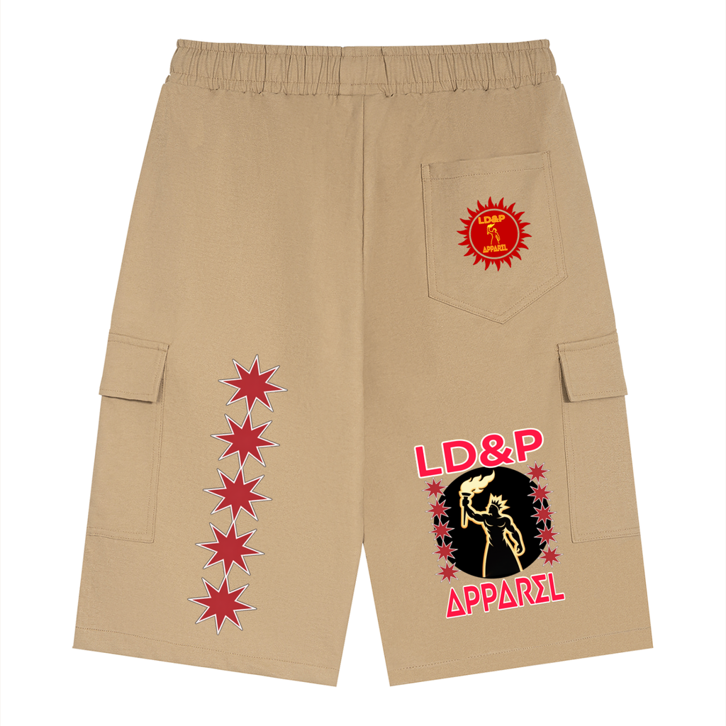 LD&P  APPAREL  Drawstring Cargo Shorts
