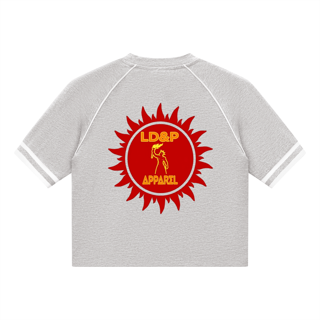 LD&P APPAREL Women’s Raglan Ribbed T-Shirt