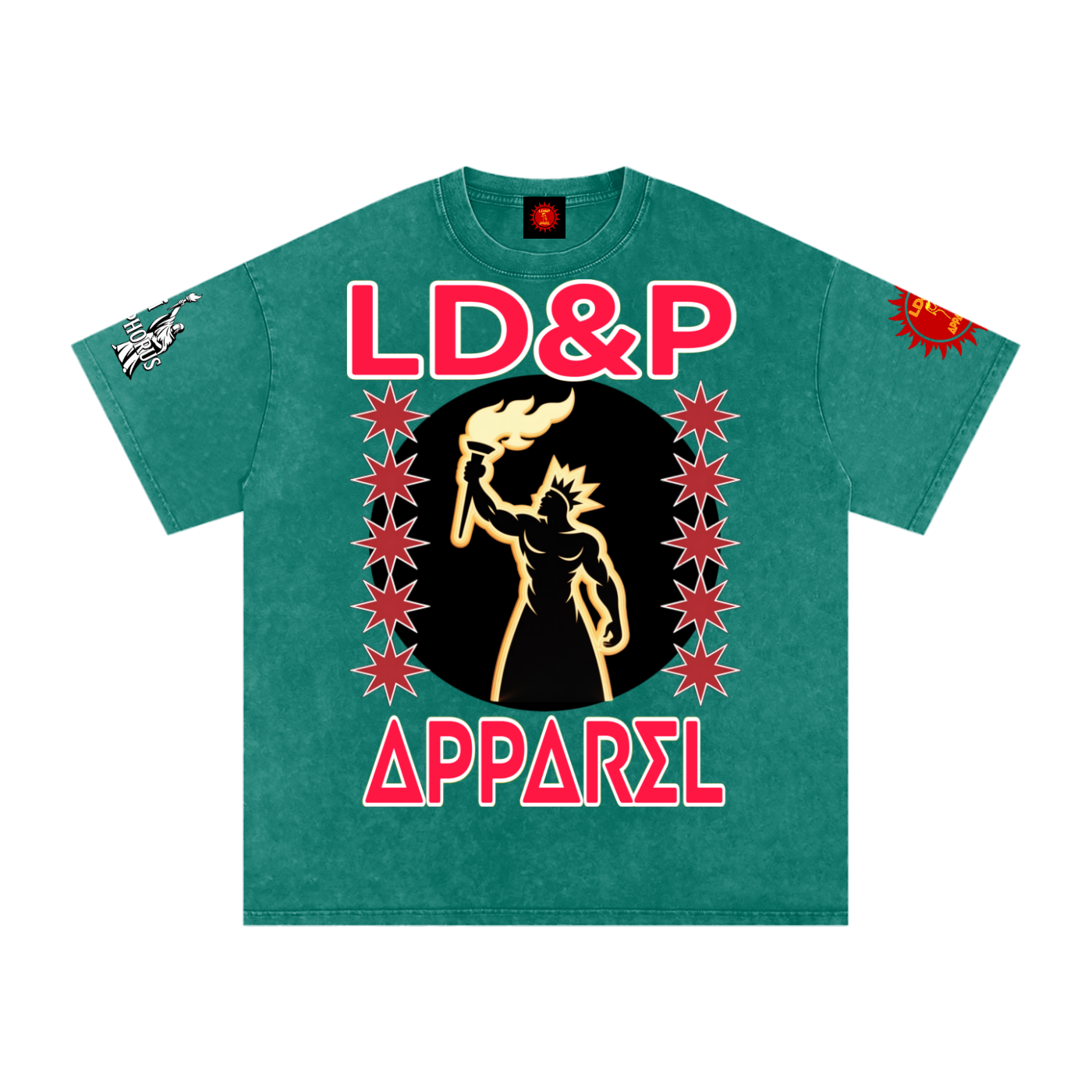 Snow Washed Oversized  LD&P Apparel Cotton T-Shirt