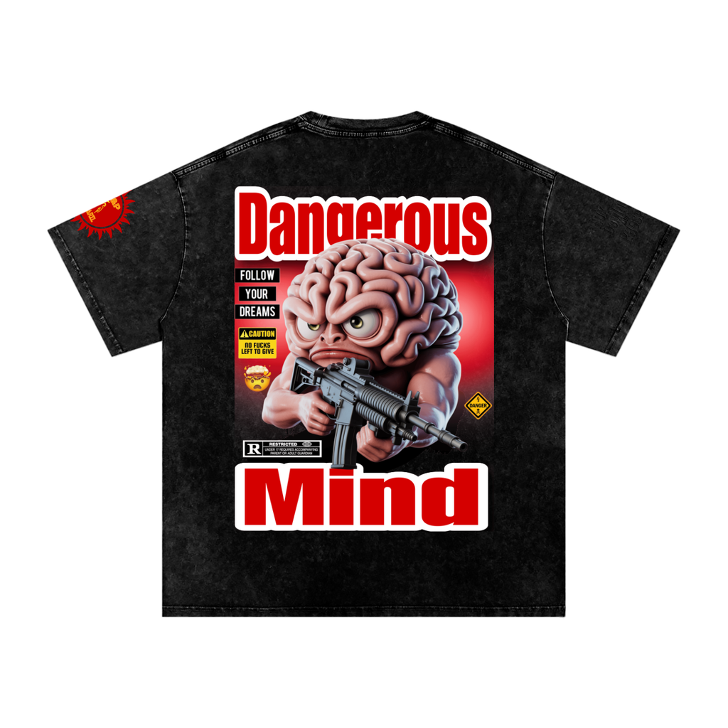 Dangerous Mind Washed Oversized Cotton T-Shirt