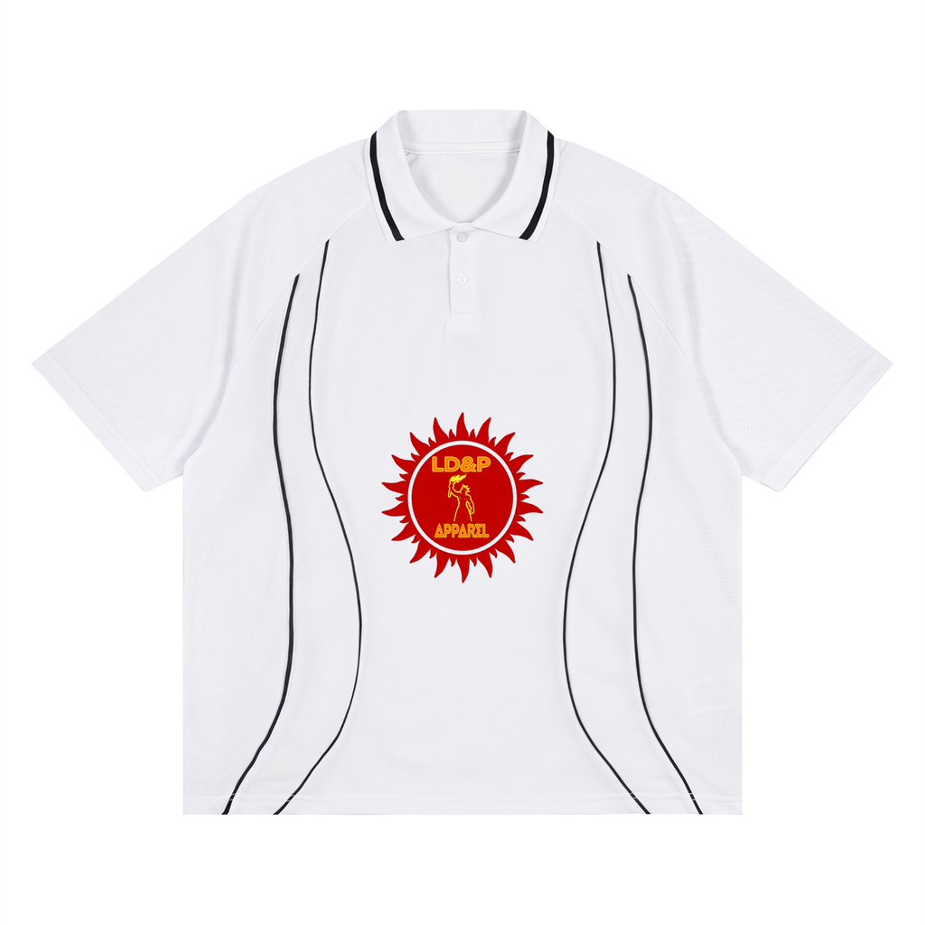 LD&P APPAREL Raglan Piping Polo Shirt